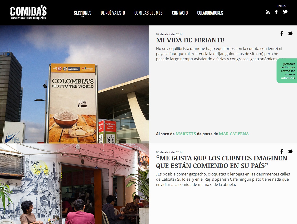 Comida's Magazine es una de las mejores webs para conocer restaurantes con encanto